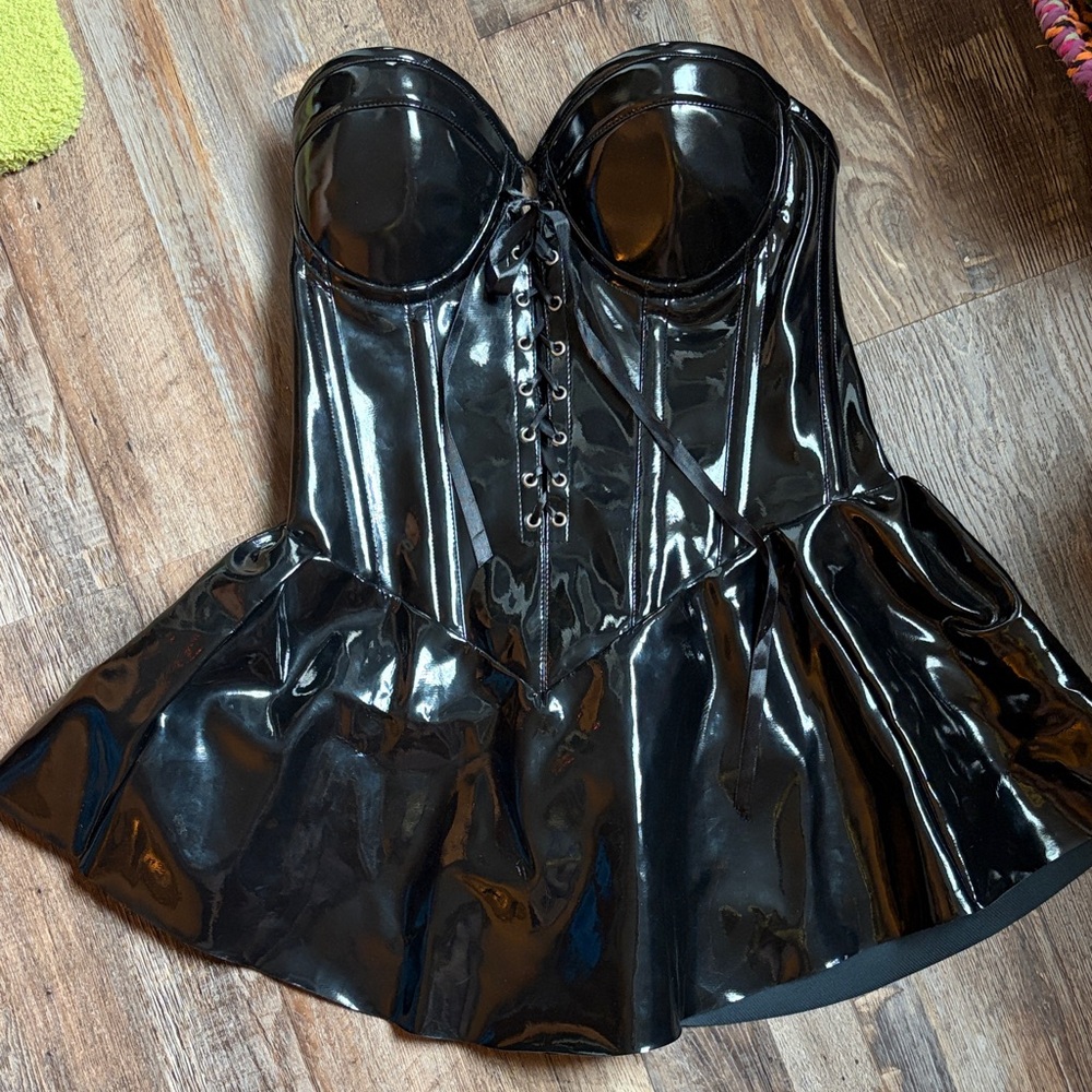 Daisy Corsets Black Ribbed Corset